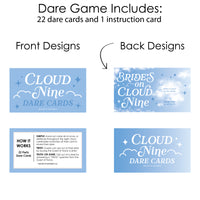 On Cloud 9 - Bridal or Bachelorette Party Game Scratch Off Dare Cards - 22 Count