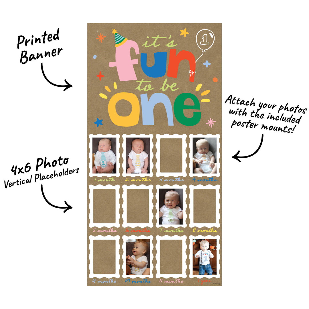One is Fun Kraft Photo Banner