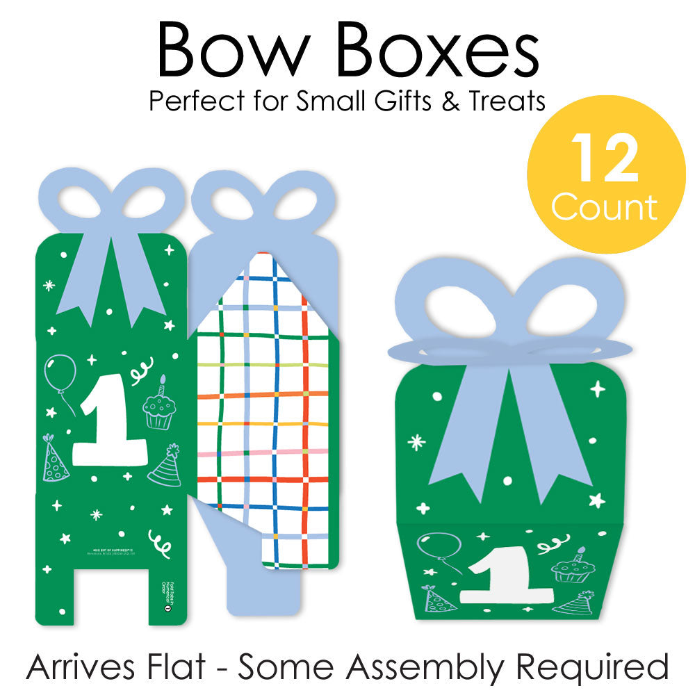 One is Fun Bow Boxes - 12 Ct