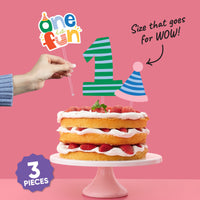 One is Fun Cake Topper - 3 Pc