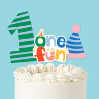 One is Fun Cake Topper - 3 Pc