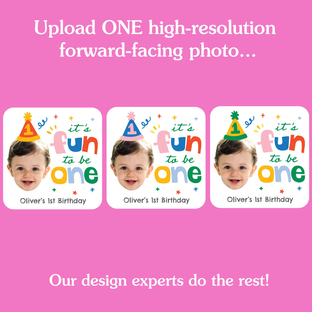 Custom Face Tattoo - One is Fun - 12 Ct