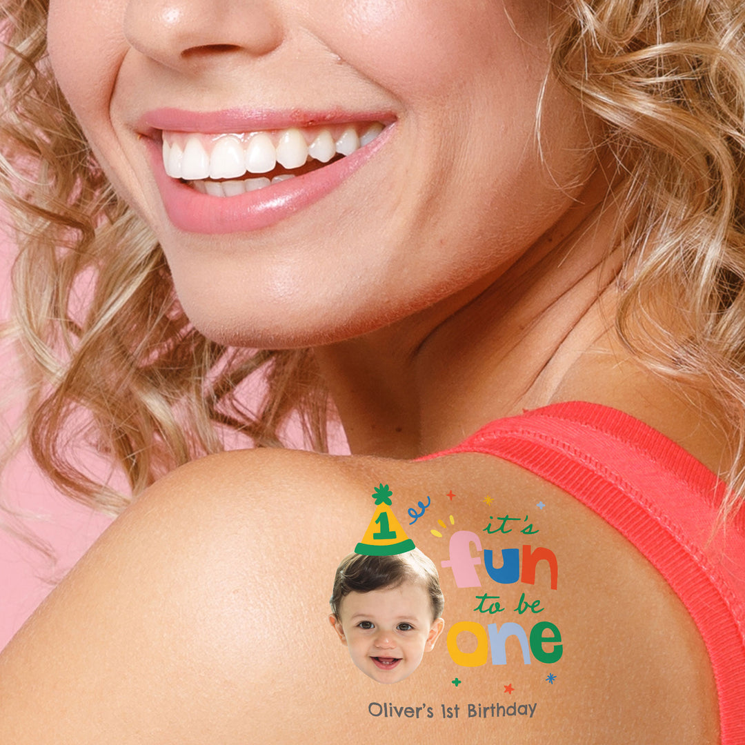 Custom Face Tattoo - One is Fun - 12 Ct