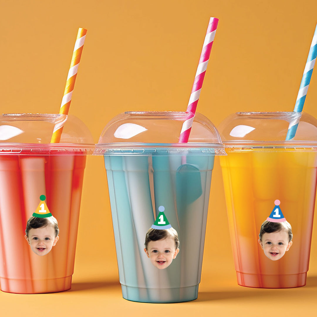 Custom Face Stickers - One is Fun - 24 Ct