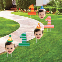 Custom Face Yard Signs - One is Fun - 10 Pc