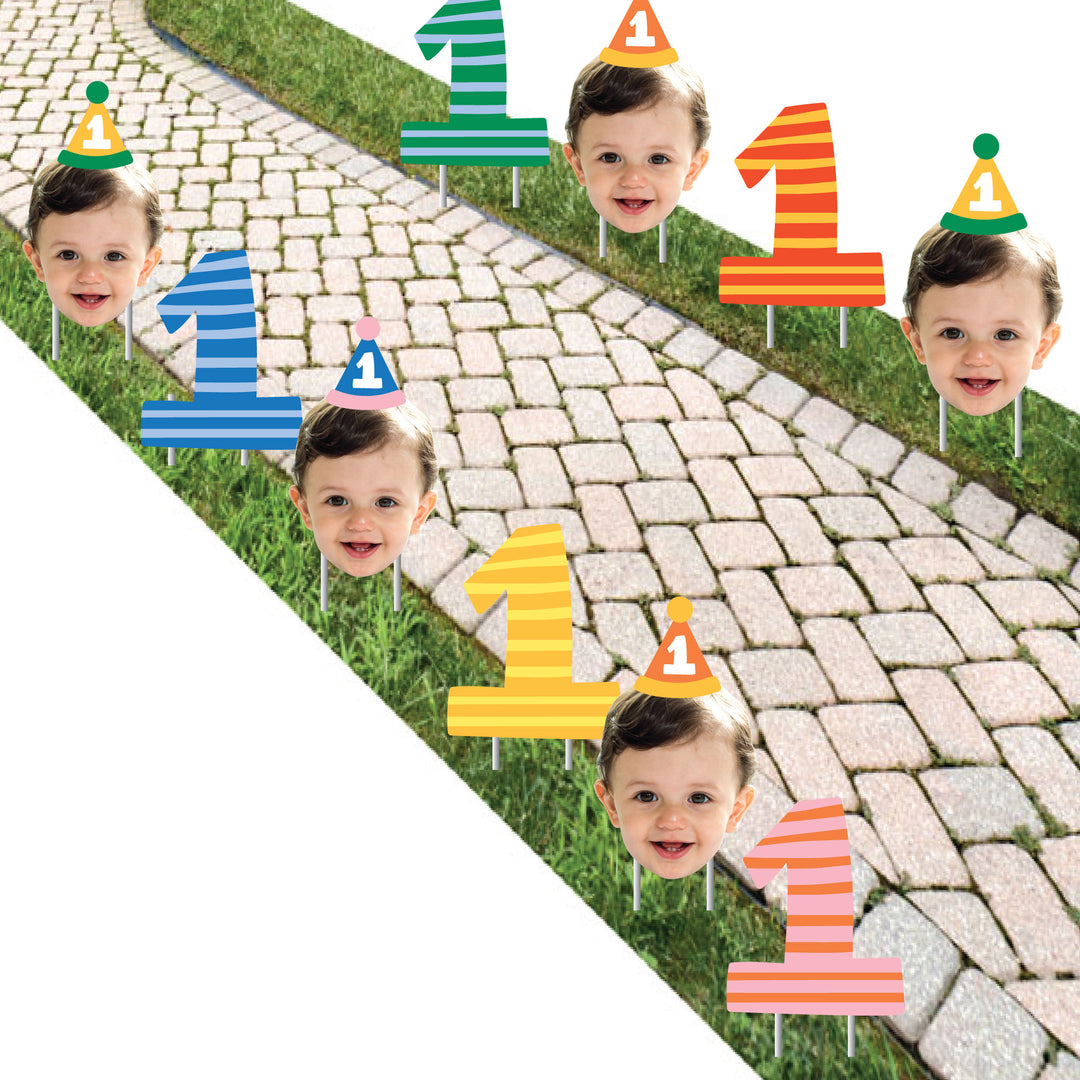 Custom Face Yard Signs - One is Fun - 10 Pc