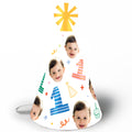 Custom Face One is Fun Cone Hats - 8 Ct