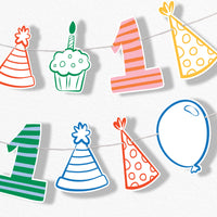 One is Fun Garland Banner - 15 Pc