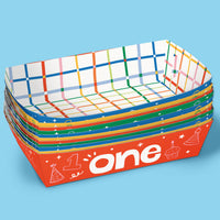 One is Fun Paper Food Trays - 12 Ct