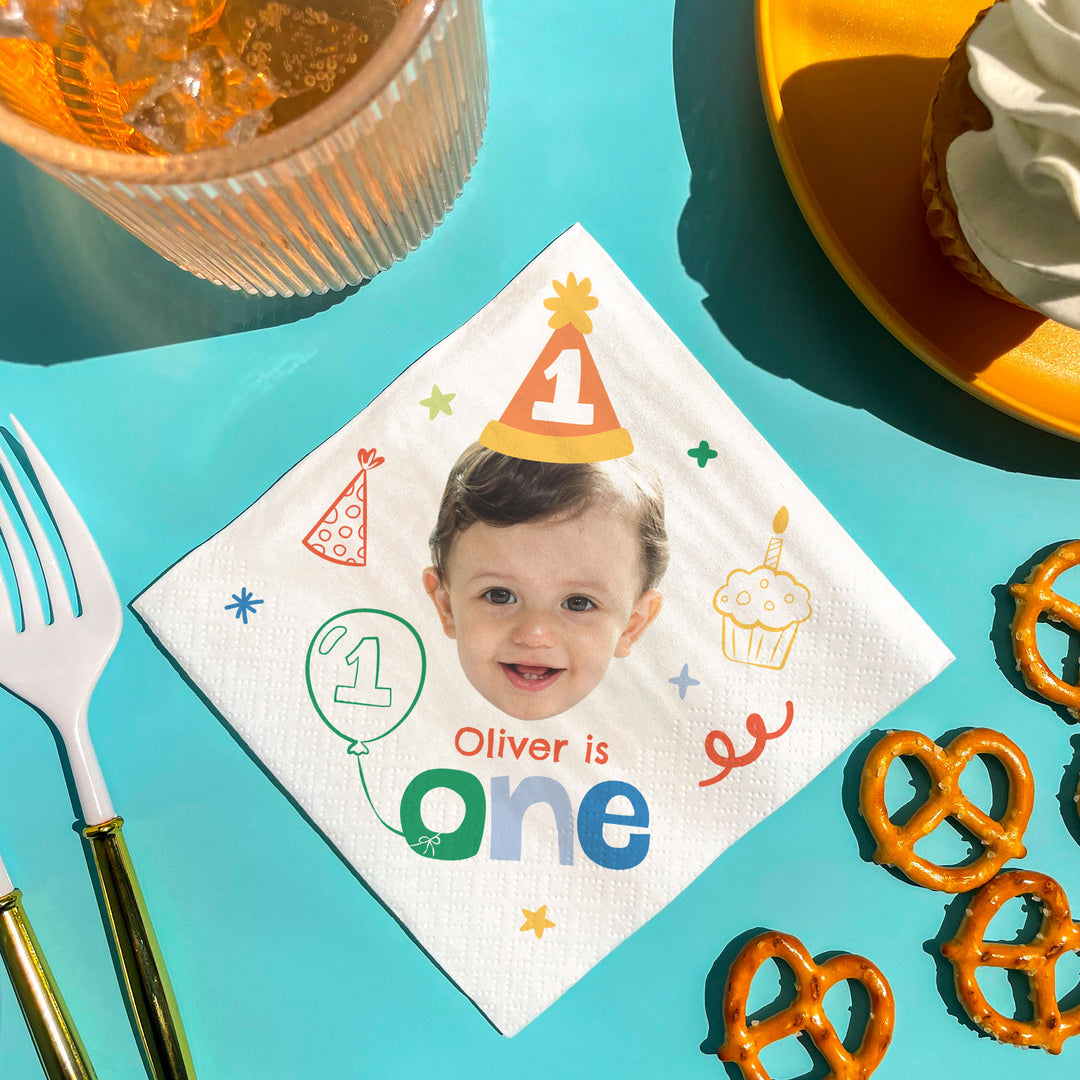 Custom Face Napkins - One is Fun