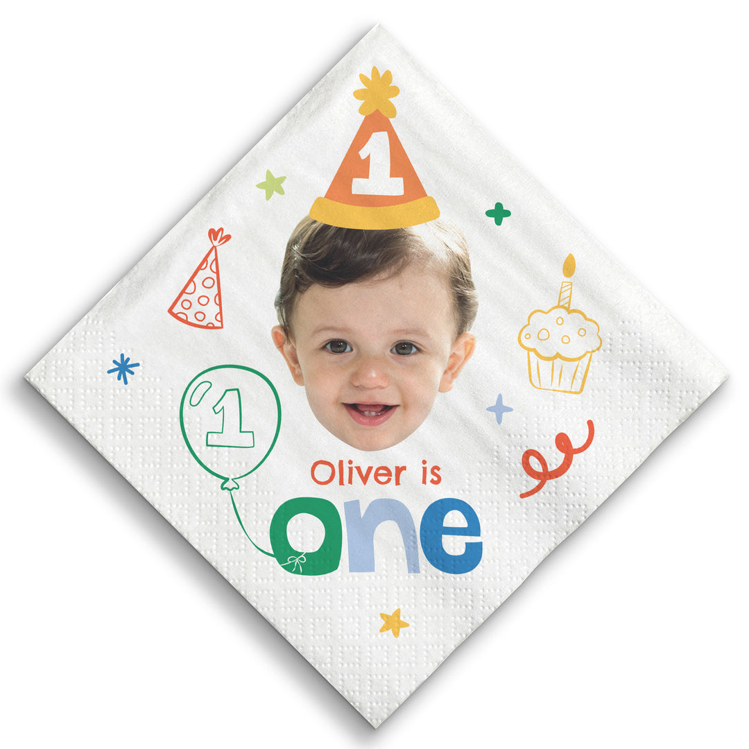 Custom Face Napkins - One is Fun