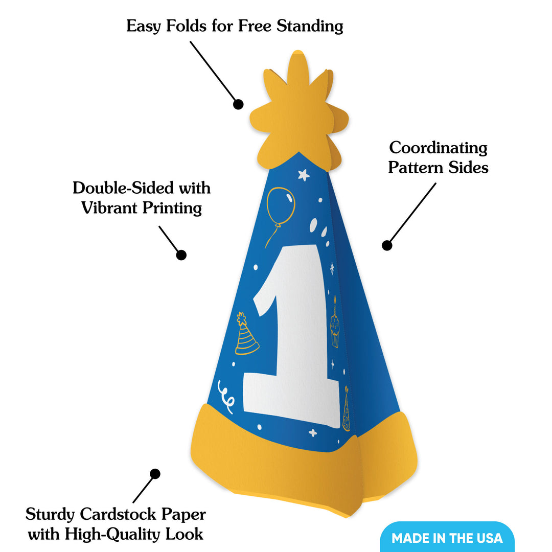 One is Fun 3D Centerpieces - 8 Ct