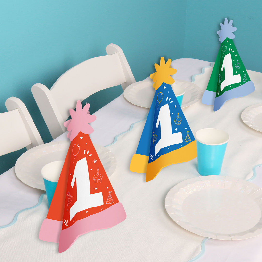 One is Fun 3D Centerpieces - 8 Ct