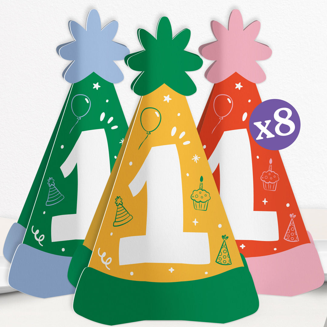 One is Fun 3D Centerpieces - 8 Ct