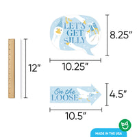 One Silly Goose photo prop detail with included sticks and adhesives