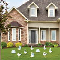 One Silly Goose Blue Yard Signs - 10 Ct