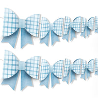 Gingham Plaid - 3D Bow Banner