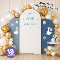 Blue One Silly Goose Backdrop Decals