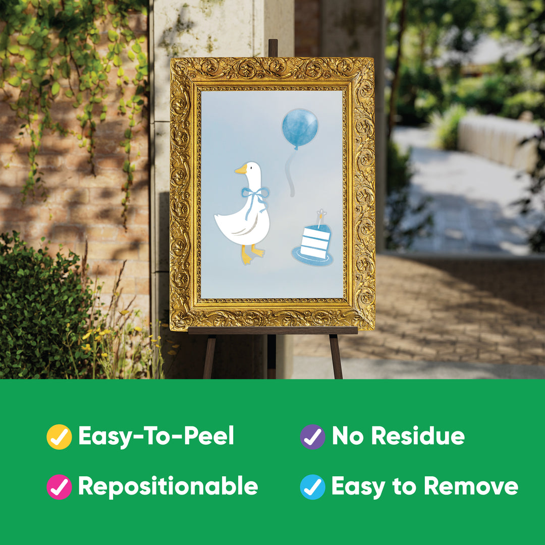 Blue One Silly Goose Backdrop Decals
