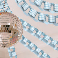 One Silly Goose Blue Paper Chains - 128 Pc