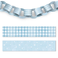One Silly Goose Blue Paper Chains - 128 Pc