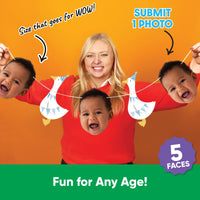 Included face cutouts, goose shapes, and satin cording