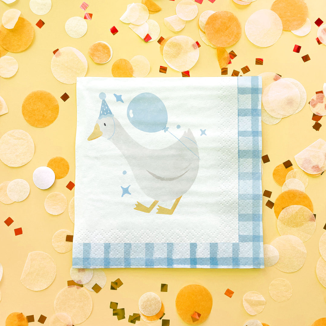 Premium 3-ply paper texture on silly goose napkin