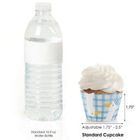 One Silly Goose cupcake wrapper size detail fitting standard cupcakes