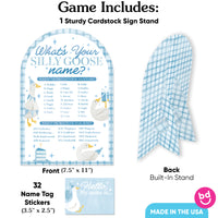 One Silly Goose Blue What's Your Name Party Game