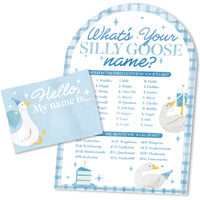 One Silly Goose Blue What's Your Name Party Game