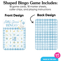 Silly Goose bingo card close-up with goose artwork