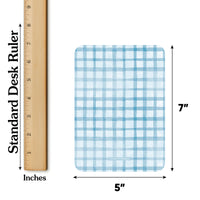 Silly Goose bingo card back showing blue gingham pattern