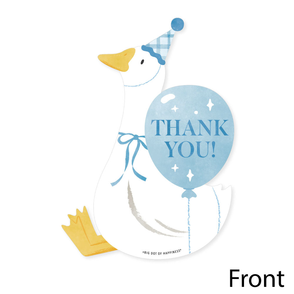 Silly Goose thank you card close-up with front artwork