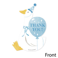 Silly Goose thank you card close-up with front artwork