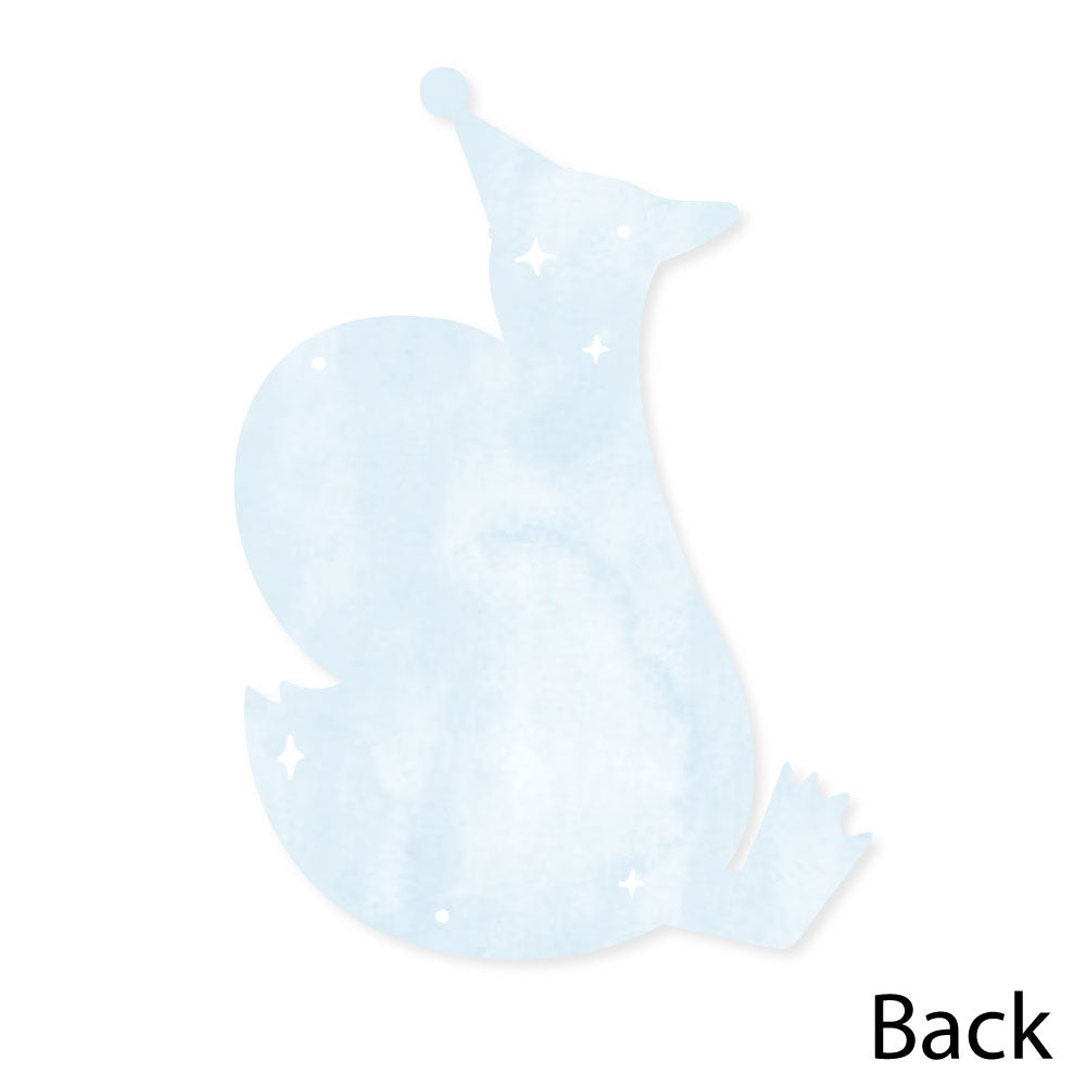 One Silly Goose thank you card back with writing space