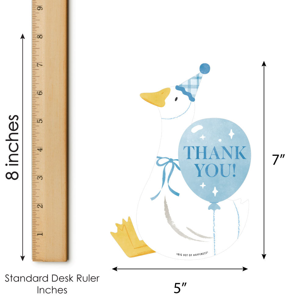 Silly Goose thank you card close-up with front artwork
