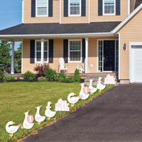 One Silly Goose Pink Yard Signs - 10 Ct