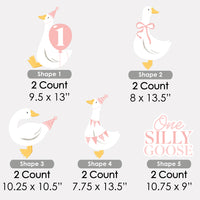 One Silly Goose Pink Yard Signs - 10 Ct