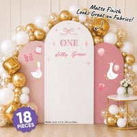 Pink One Silly Goose Backdrop Decals