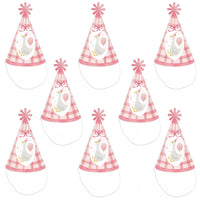 One Silly Goose Pink Cone Party - Set of 8 (Standard Size)