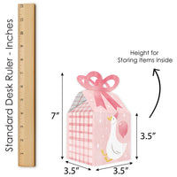 One Silly Goose Pink Bow Boxes - 12 Ct