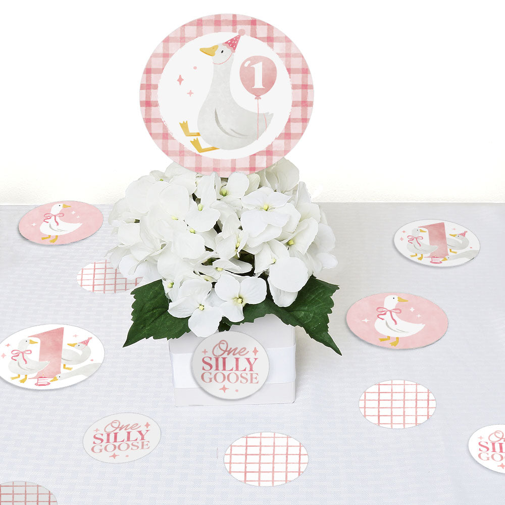 One Silly Goose Pink  Large Confetti - 27 Ct