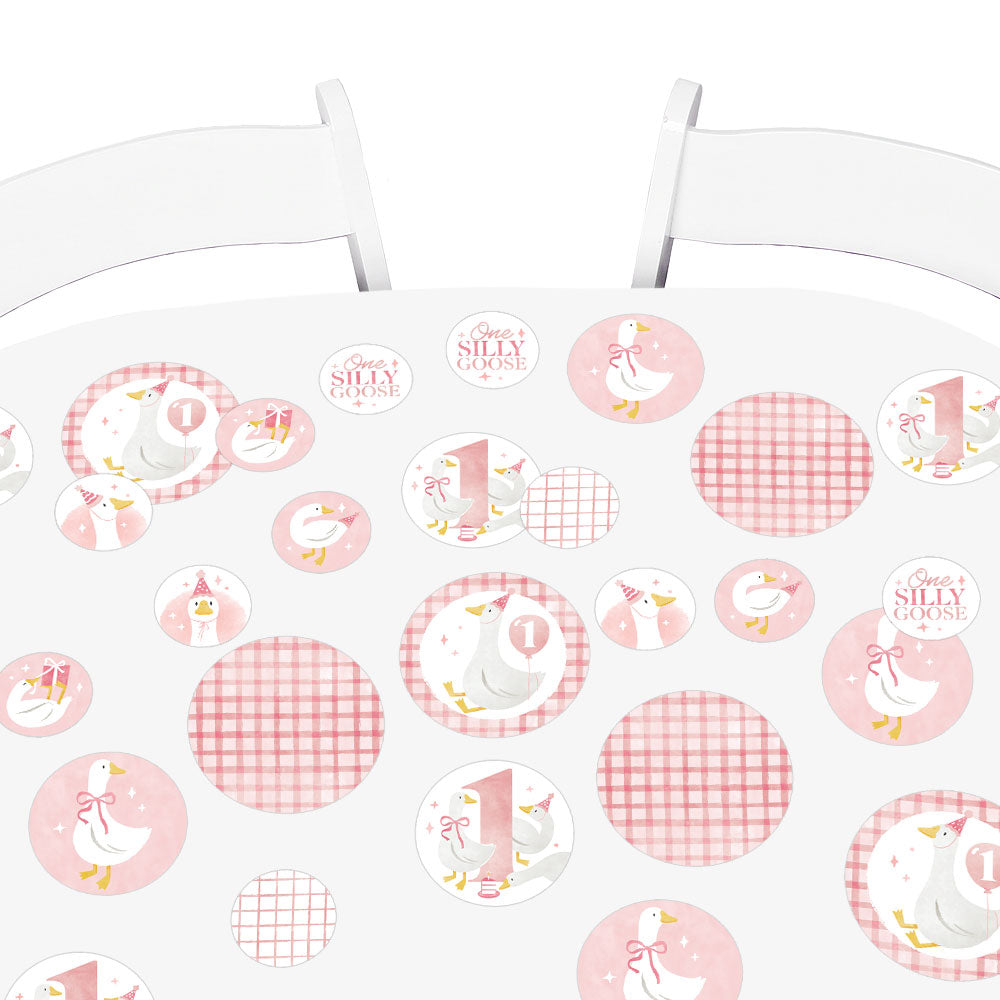 One Silly Goose Pink  Large Confetti - 27 Ct