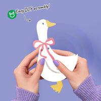 Birthday party garland for girl’s first birthday, goose cutout decorations