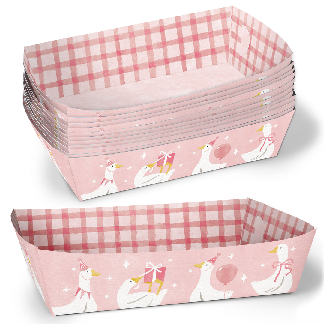 One Silly Goose food trays showing set of 12