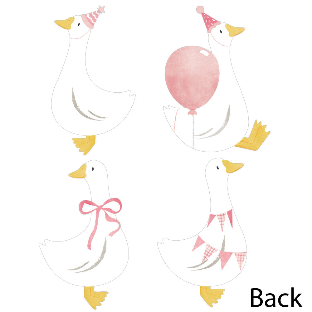 DIY table and wall decorations for girl’s first birthday, set of 20 cutouts