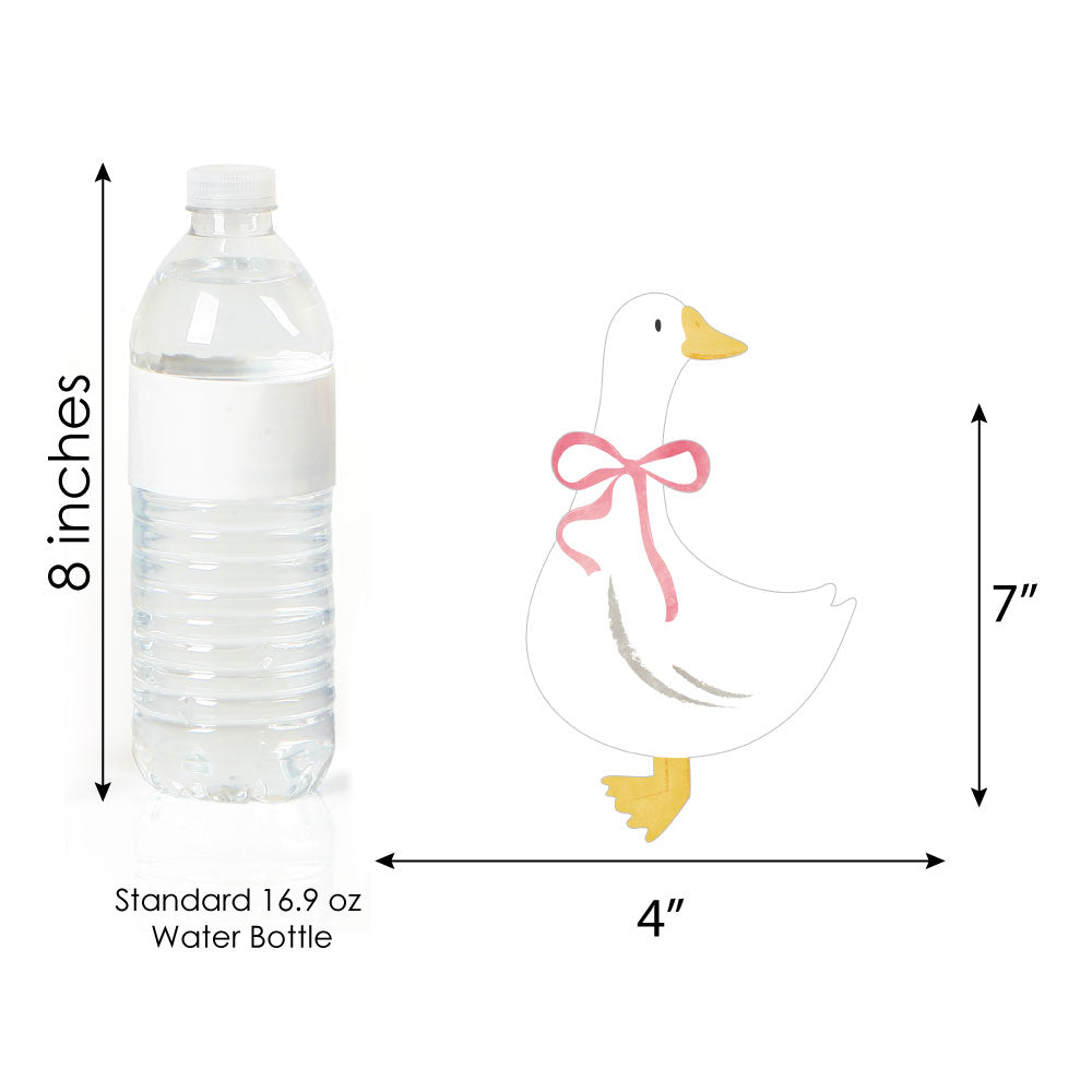 Versatile pink goose cutouts for banners, centerpieces, or party crafts