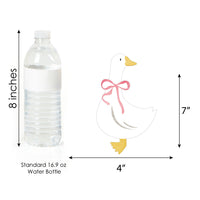 Versatile pink goose cutouts for banners, centerpieces, or party crafts