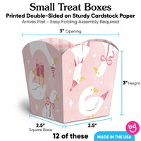 One Silly Goose Pink Treat Boxes - 12 Ct