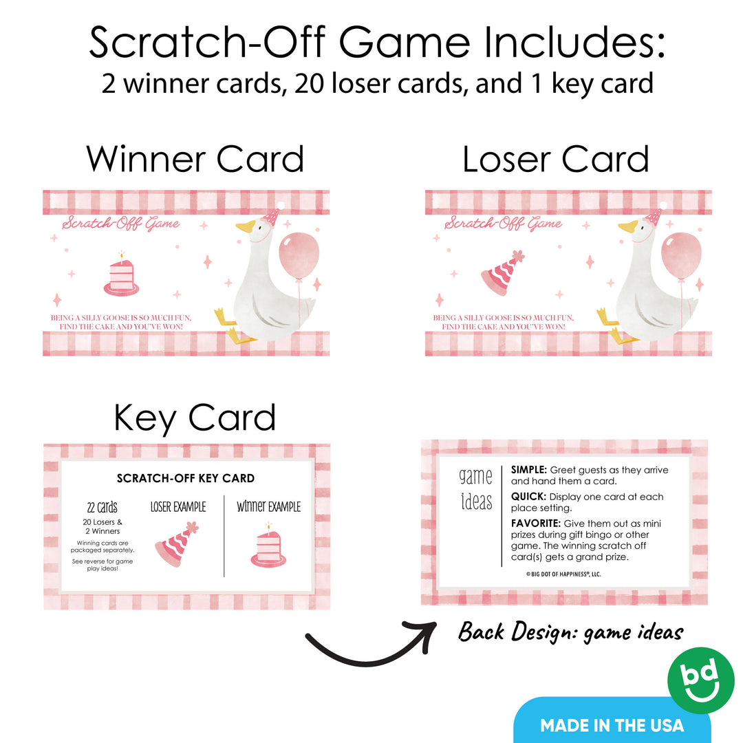 One Silly Goose scratch-off card revealed winner detail